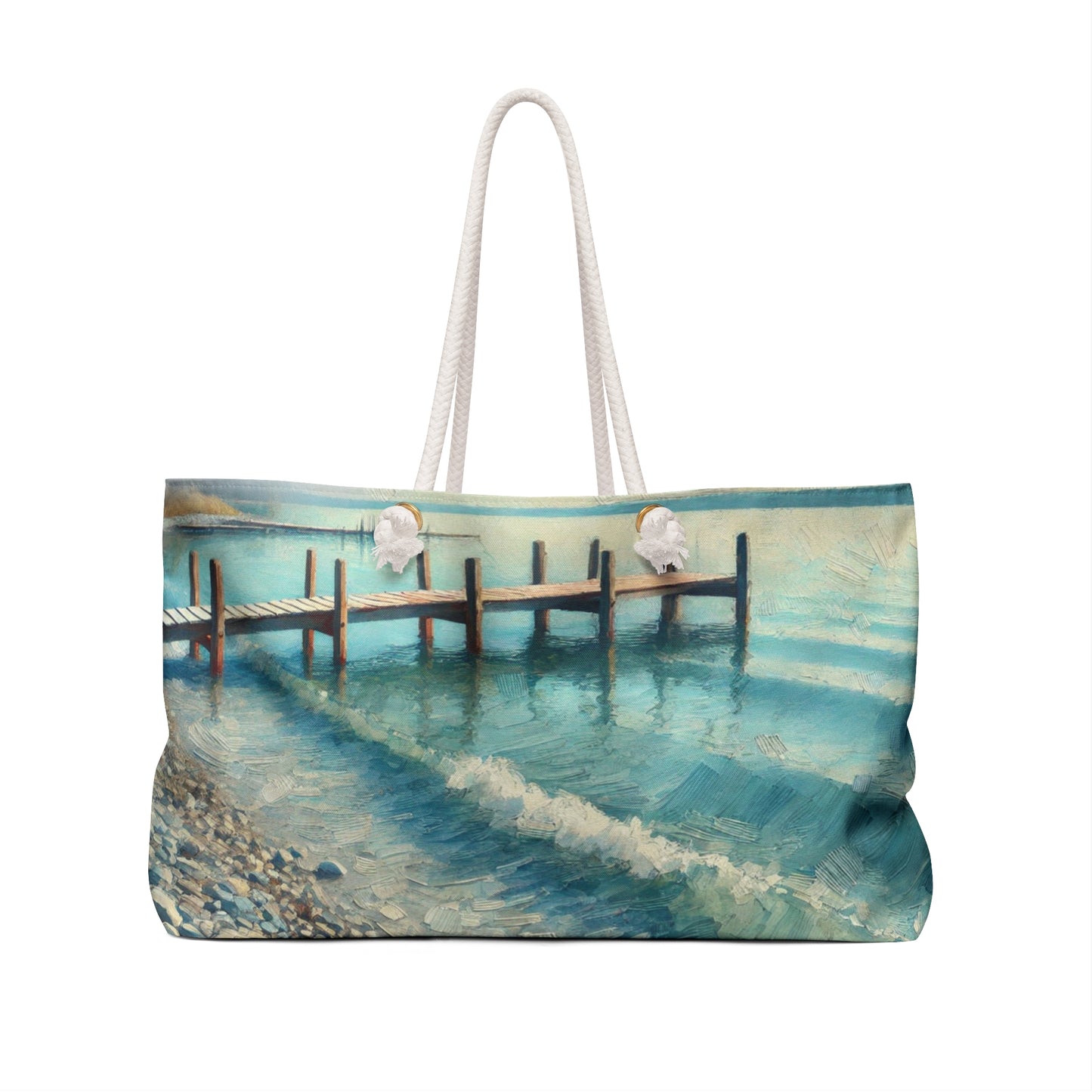 "DOCK WAVES"  Weekender Bag