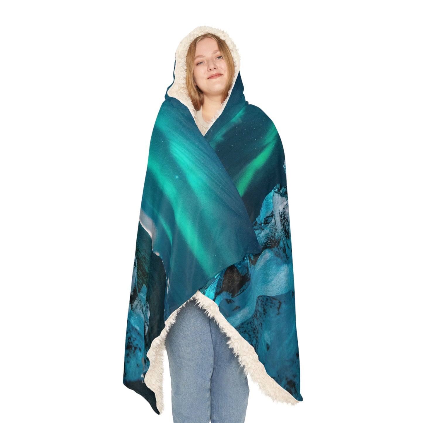 "Interconnected Light" Photographic Hooded Blanket - 2 Interior options!