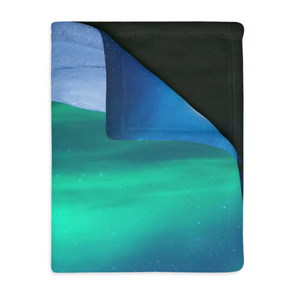 "Interconnected Light" Day&Night Reversible Blanket - Minky